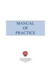 Revised Manual of Practice