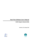 Real-Time Software User`s Manual