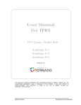 User Manual For IPRS