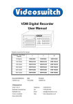 VDM Digital Recorder User Manual