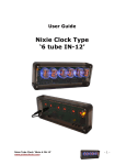 Nixie Clock Type `6 tube IN-12`