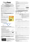 User Manual - CyberPower