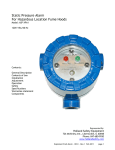 to the user manual. - Fume Hood Monitors & Alarms