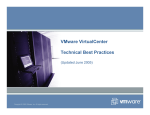 VMware VirtualCenter Technical Best Practices