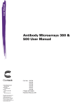 Antibody Microarrays 380 & 500 User Manual