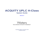 ACQUITY UPLC H-Class System Guide