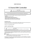 12 Channel DMX Controller