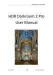 HDR Darkroom 2 Pro User Manual