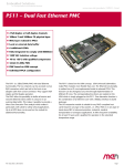 P511 – Dual Fast Ethernet PMC