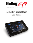 Holley EFI Digital Dash Manual