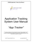 ACOM3 Application Tracker User Manual