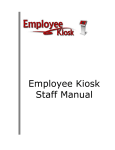 HR Kiosk - Staff Manual