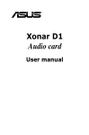 Asus Xonar D1 Audio Card - Micro-Machine-Shop