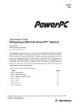 Application Note Designing a Minimal PowerPC™ System