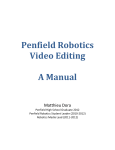 Penfield Robotics Video Editing A Manual