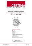 Quartz Chronographs User`s Manual