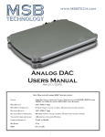 Analog DAC Users Manual