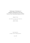 Performance Evaluation of Mobility Management protocols in IPv6