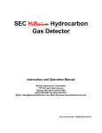 SEC Millenium Hydrocarbon Gas Detector