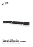 Bluetooth HD Soundbar with Detachable Wireless Speakers