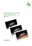 Publishing Camera Trap Data A Best Practice Guide