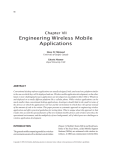 Engineering Wireless Mobile Applications