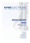 APPLICATION NOTE AN003 - kws