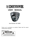 Manual for 700TVL Outdoor Day/Night Dome Camera