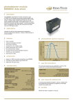 photodetector module DM0089C data sheet ENS- ECH