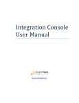 Integration Console User Manual