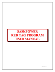 SASKPOWER RED TAG PROGRAM USER MANUAL