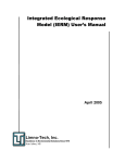 Integrated Ecological Response Model (IERM) User`s Manual