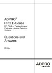 ADPRO PRO E-Series Questions and Answers