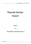 Maxwell Render Export -