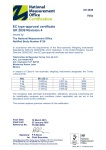 EC type-approval certificate UK 2839 Revision 4