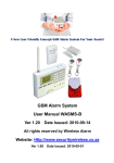 GSM Alarm System User Manual WASMS-B