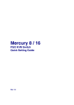 Mercury 8 / 16 PS/2 KVM Switch Quick Setting Guide