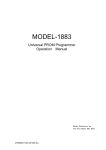 M1883 Operation Manual