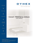 Concert - TRIAD Series Software User`s Manaul