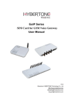 User Manual GSM Gateway