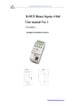 K-BUS Binary Inputs, 4 fold User manual