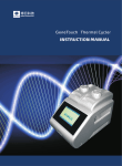GeneTouch Thermal Cycler User Manual