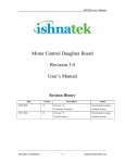 Motor Control Daughter Board Revision 3.0 User`s Manual