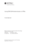 Using GSM SIM Authentication in VPNs