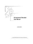 NI Instrument Simulator User Manual