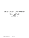SilverLode™ CANopen® User Manual