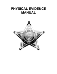 PHYSICAL EVIDENCE MANUAL - Crime Scene Investigator Network