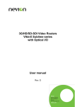 3G/HD/SD-SDI Video Routers VikinX Sublime series with