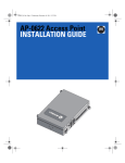 AP-0622 Access Point INSTALLATION GUIDE