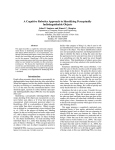 A Cognitive Robotics Approach to Identifying Perceptually